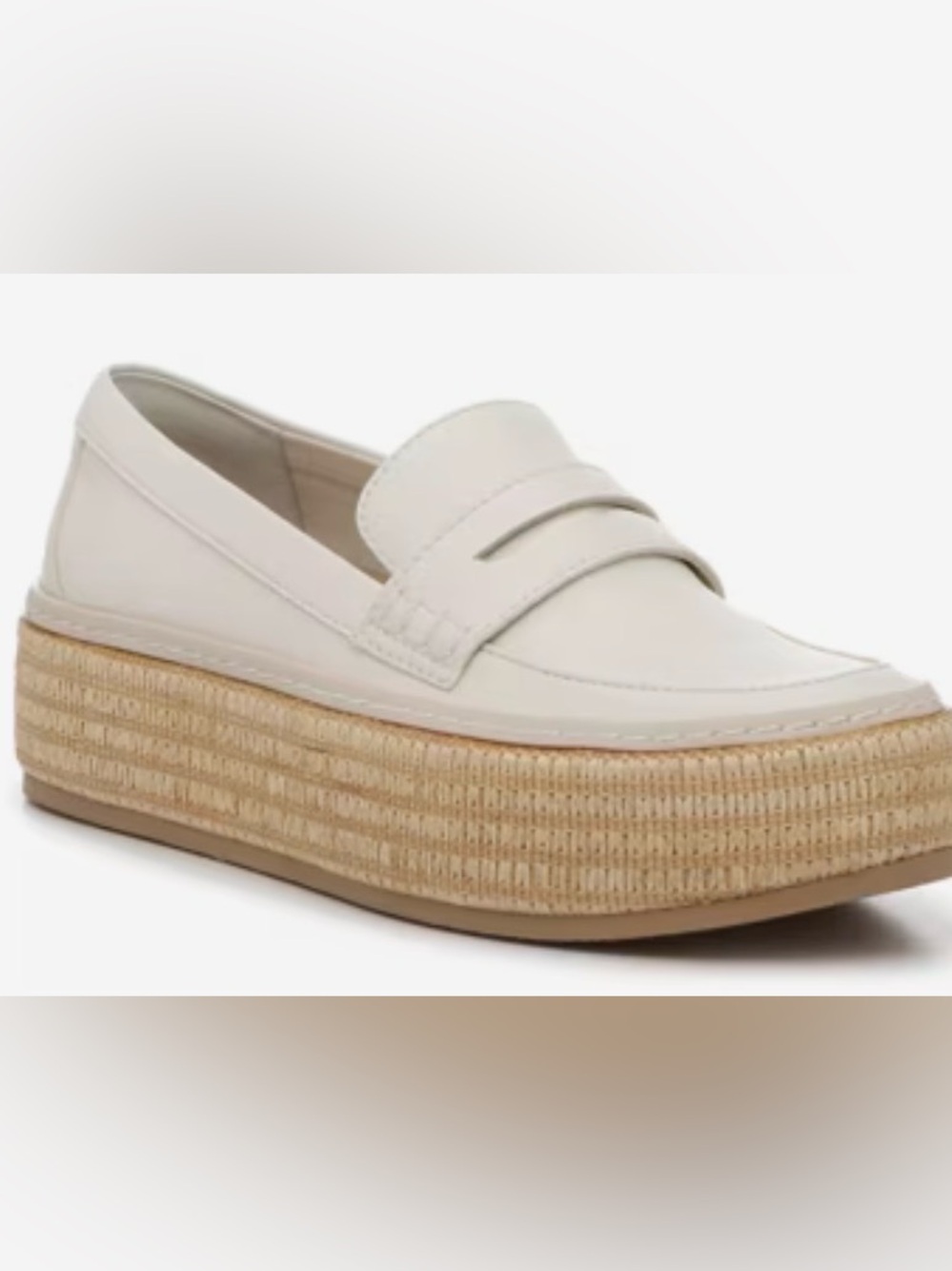 Dolce Vita Cream Platform Penny Loafer